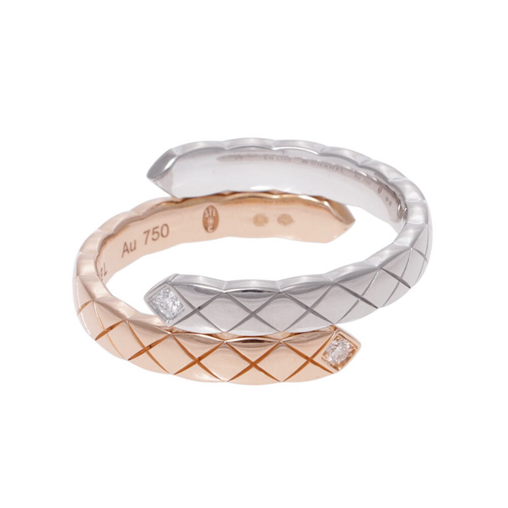 Chanel Coco Crush Collection Ring, Small Diamonds (2P, approx. 0.03ct total),...